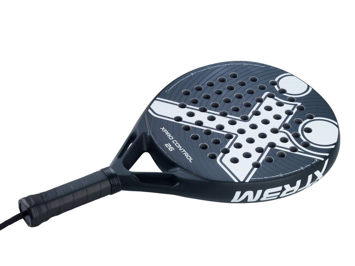 XPRO CONTROL 26 Padelschläger in Weiß auf Schwarz, Detailansicht