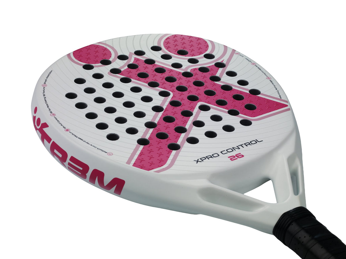 XPRO CONTROL 26 Padelschläger in Magenta auf Weiß, Detailansicht