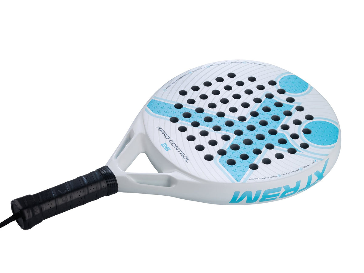 XPRO CONTROL 26 Padelschläger in Blau auf Weiß, Detailansicht