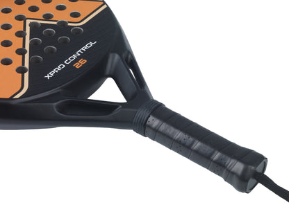 XPRO CONTROL 26 Padelschläger in Orange auf Schwarz, Detailansicht