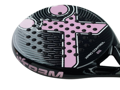 XPRO CONTROL 26 Padelschläger in Rosa auf Schwarz, Detailansicht