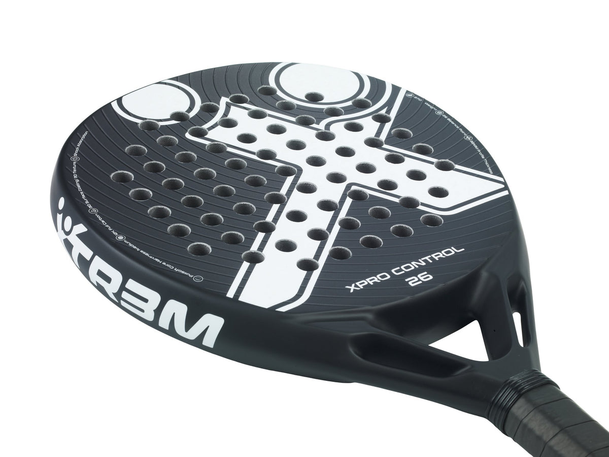 XPRO CONTROL 26 Padelschläger in Weiß auf Schwarz, Detailansicht