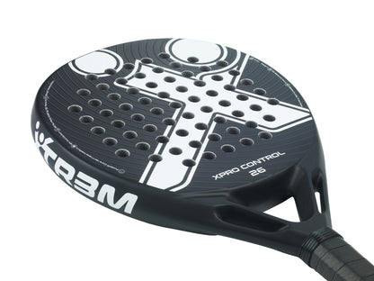 XPRO CONTROL 26 Padelschläger in Weiß auf Schwarz, Detailansicht
