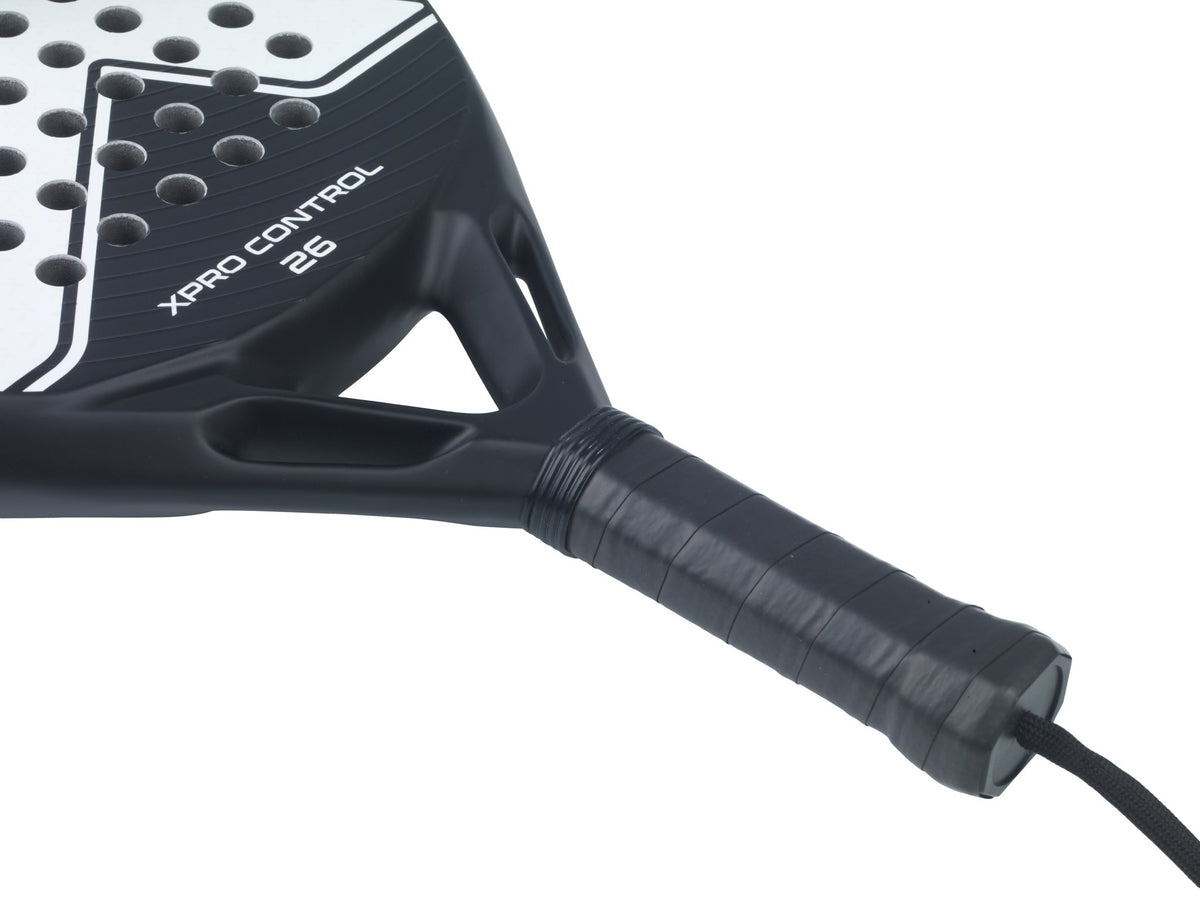 XPRO CONTROL 26 Padelschläger in Weiß auf Schwarz, Detailansicht