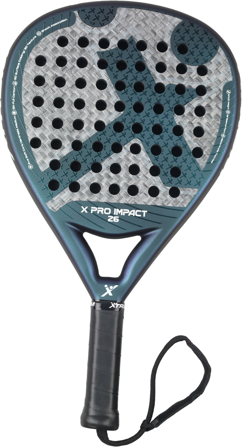 XPRO IMPACT 26 Padelschläger in Grün irisierend, freigestellt
